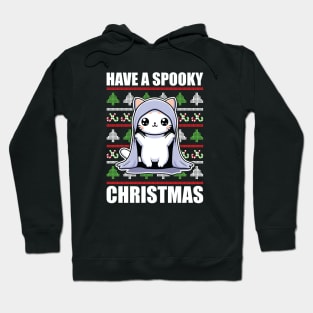 Have A Spooky Christmas Sweaters Cat Hoodie